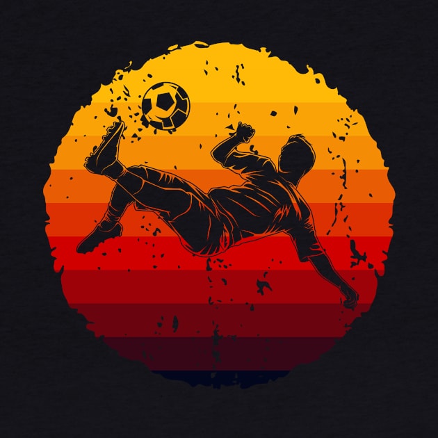 Retro Vintage Soccer Player Soccer Lovers Football Fans Gift by Abko90